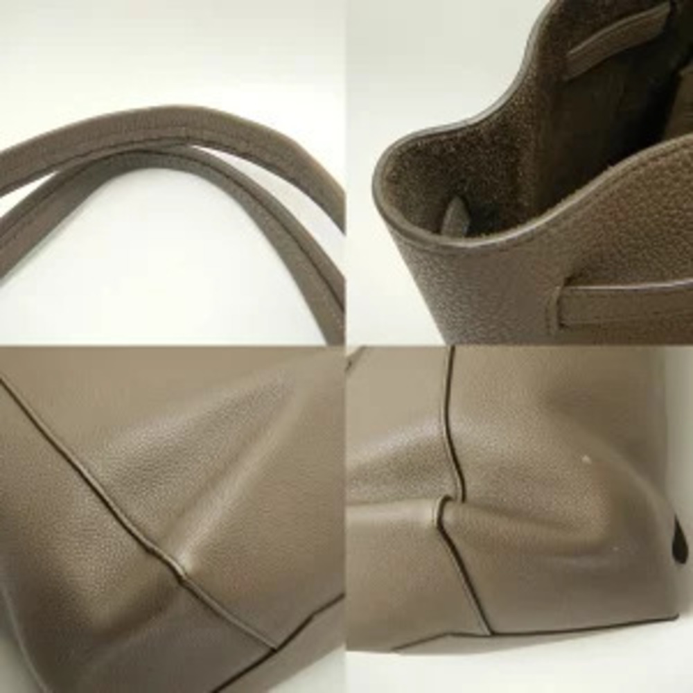 Celine Cabas Phantom Taupe Cream Beige Calf Tote Bag - Picture 8 of 9